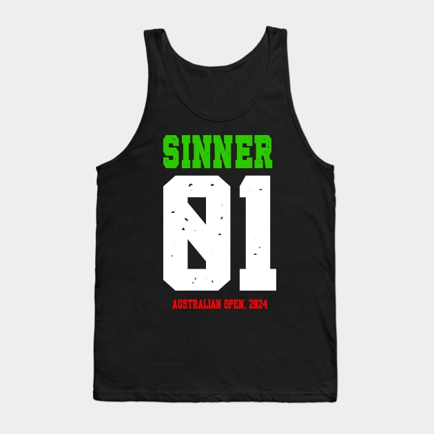 Jannik Sinner Tank Top by King Chris